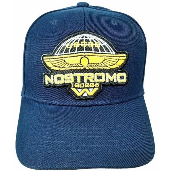 Alien Movie Fans 90s Retro Vintage USCSS Nostromo Baseball Hat Dad Navy Blue Cap - Picture 5 of 8